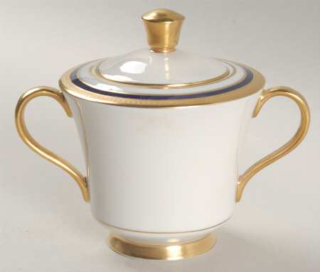 Marlborough Blue Sugar Bowl & Lid