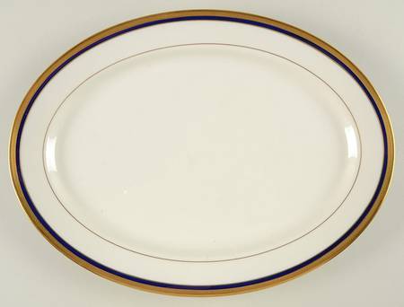 Marlborough Blue 14" Oval Serving Platter