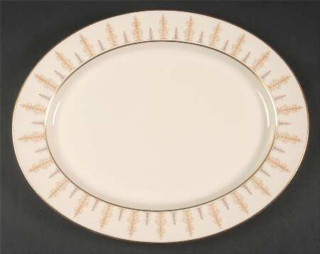 Marquesa Gold 14" Oval Serving Platter