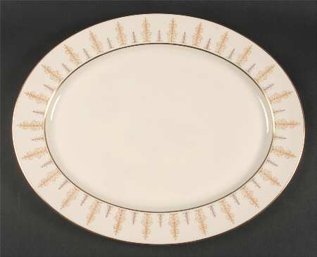 Marquesa Gold 16" Oval Serving Platter