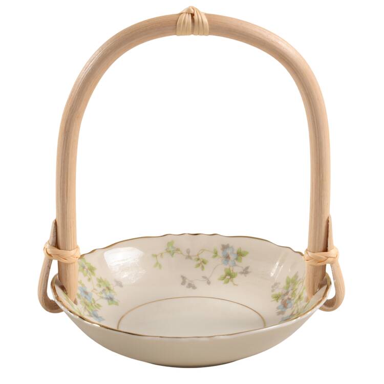 Mayview 7''-7 1/4'' Basket W/Bamboo Handle HC