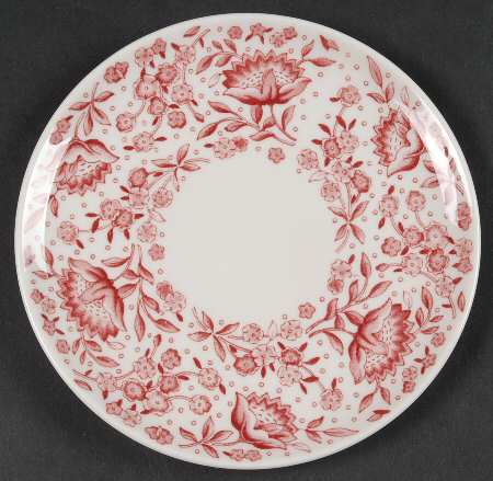 Mayflower Red Bread & Butter Plate