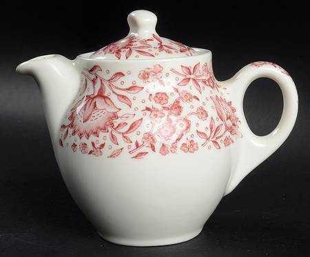 Mayflower Red Individual Coffee Pot & Lid