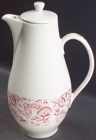 Mayflower Red Coffee Pot & Lid