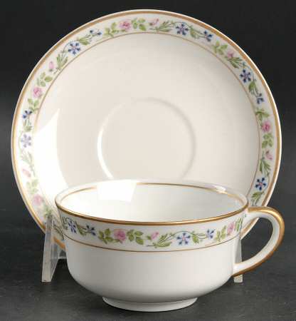 Melrose Flat Cup & Saucer Set