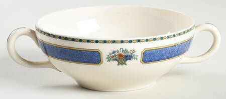 Meridale (Ivory Background) Flat Cream Soup Bowl