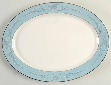 Minuet 14" Oval Serving Platter by Syracuse