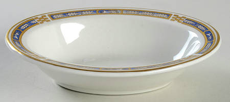 Mistic Blue Oval Fruit/Dessert Bowl