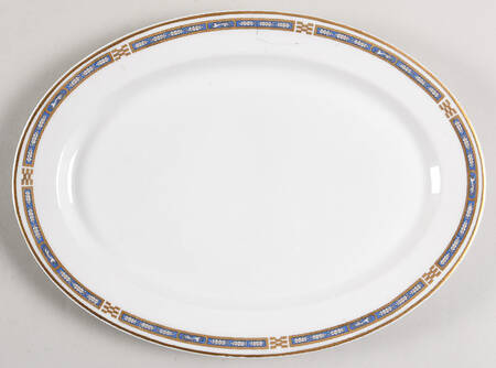 Mistic Blue 12" Oval Serving Platter