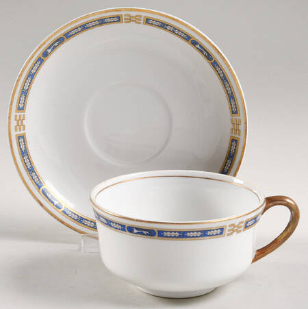 Mistic Blue Oversized Cup & Saucer Set