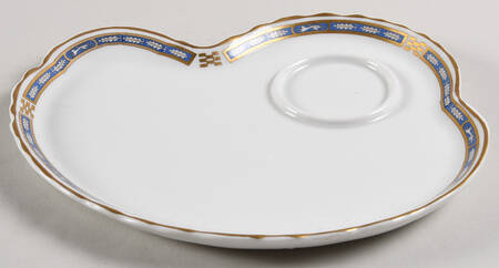 Mistic Blue Snack Plate for Snack Set That Uses the Flat Cup