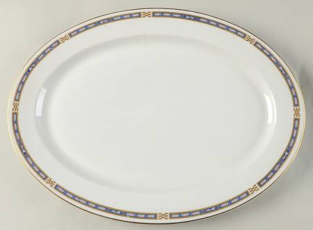 Mistic Blue 14" Oval Serving Platter