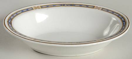Mistic Blue 8" Oval Vegetable Bowl