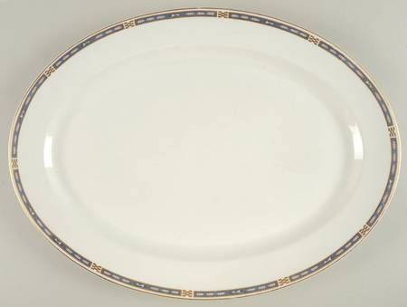 Mistic Blue 18" Oval Serving Platter