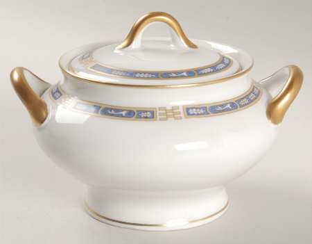 Mistic Blue Sugar Bowl & Lid