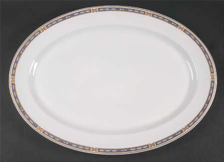 Mistic Blue 16" Oval Serving Platter