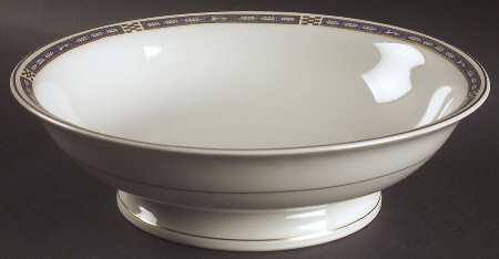 Mistic Blue 9" Round Vegetable Bowl