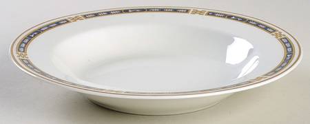 Mistic Blue Rim Soup Bowl