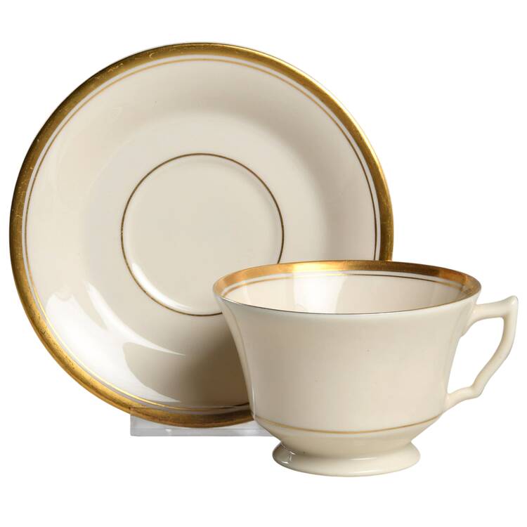 Monticello Footed Cup & Saucer Set