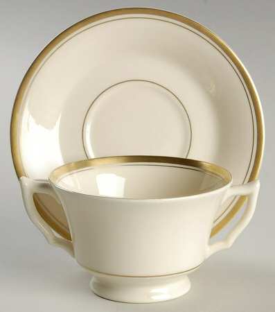 Monticello Footed Bouillon Cup & Saucer