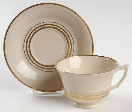 Nimbus Gold Footed Cup & Saucer Set