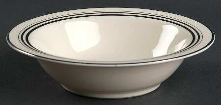 Nimbus Platinum Rim Cereal Bowl by Syracuse