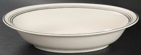 Nimbus Platinum 9" Oval Vegetable Bowl