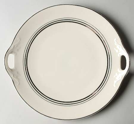 Nimbus Platinum Handled Cake Plate