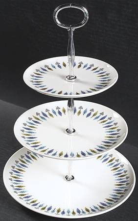 Nordic 13 7/8"-14 1/4" 3-Tiered Serving Tray(DP,SP,BB) HC