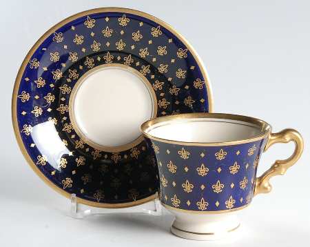 Normandie Footed Demitasse Cup & Saucer Set