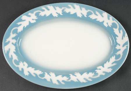 Oakleigh-Blue (Smooth) 13" Oval Serving Platter