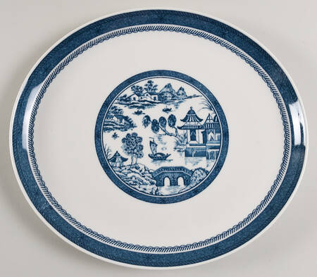 Old Cathay 12" Oval Serving Platter