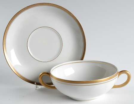 Old Colony Flat Cream Soup Bowl & Saucer Set