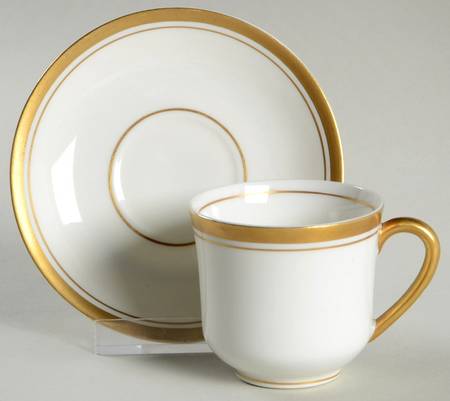 Old Colony Flat Demitasse Cup & Saucer Set