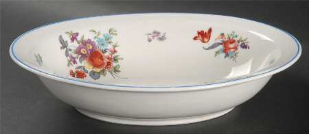 Old Haarlem (Blue Trim) 10" Oval Vegetable Bowl
