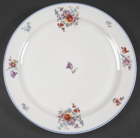 Old Haarlem (Blue Trim) 12" Chop Plate (Round Platter)