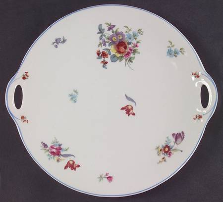 Old Haarlem (Blue Trim) Handled Cake Plate