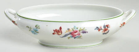 Old Haarlem (Green Trim) Mini Oval Vegetable No Lid