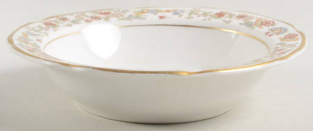 Oriental (Gold Trim) Rim Fruit/Dessert (Sauce) Bowl