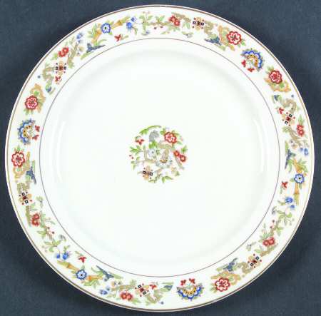 Oriental (Gold Trim) Luncheon Plate