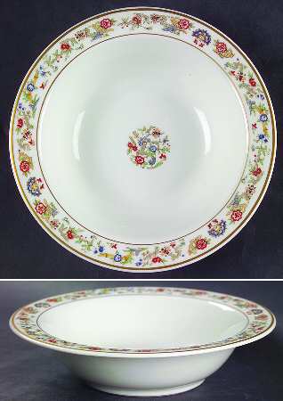 Oriental (Gold Trim) Rim Cereal Bowl