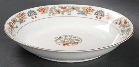 Oriental (Gold Trim) Coupe Soup Bowl