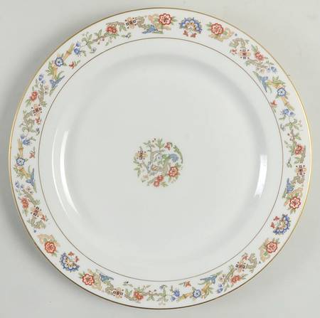 Oriental (Gold Trim) Large Dinner Plate
