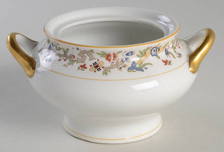 Oriental (Yellow Trim) Sugar Bowl No Lid