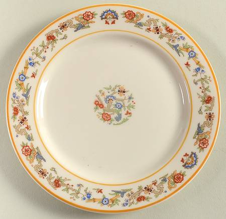 Oriental (Yellow Trim) Bread & Butter Plate