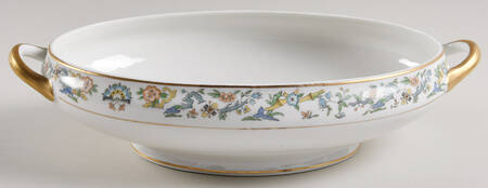 Oriental (Gold Trim) Oval Vegetable No Lid