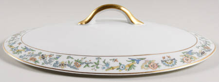 Oriental (Gold Trim) Lid for Oval Vegetable