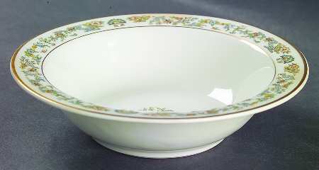Oriental (Gold Trim) Rim Cereal Bowl