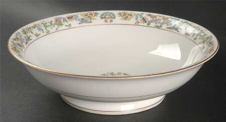 Oriental (Gold Trim) 8" Round Vegetable Bowl