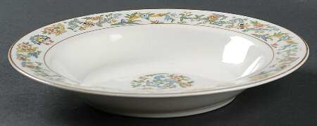 Oriental (Gold Trim) Rim Soup Bowl